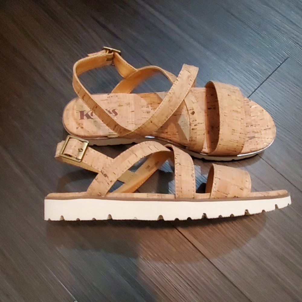 Korks Sindre Cork Strappy Sandals New!